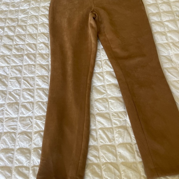 Max Studio Tan Faux Suede Skinny Pants - Picture 5 of 12